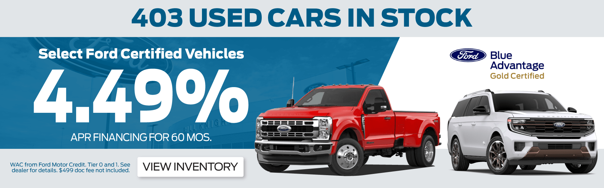 Get 4.49% APR on Select Ford Certified Vehicles
